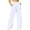 White, variant on Plus Size Sweatpants for Women Wide Leg Sweatpants High Waist Pockets Loose Fit Casual Running Pants, Gray-S