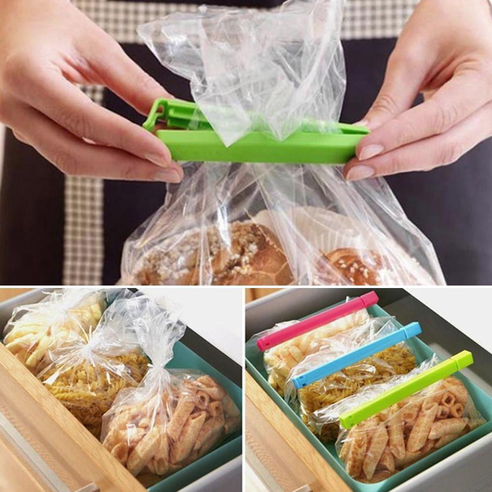 10 Bag Clips Reusable Tie Plastic Storage Sealing Fridge Freezer Food Fresh 