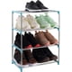 thumbnail image 1 of 4-tier Stackable Small Shoe Rack, Lightweight Shoe Shelf Storage Organizer For Entryway, Hallway And Closet (blue), 1 of 4