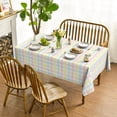 thumbnail image 2 of Easter Tablecloth 60×120 Inch Rectangular, Buffalo Plaid Spring Washable Table Cover for Party Picnic Dinner Decor, 2 of 6