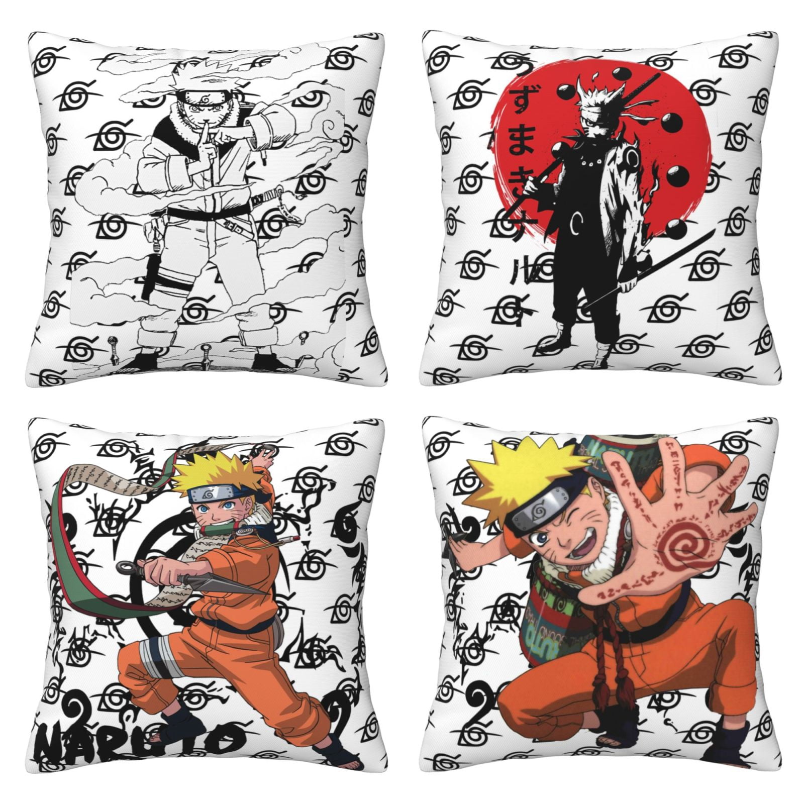 Dibujos animados Naruto Shippuden Uzumaki Naruto(1) Juego de 4 fundas ...