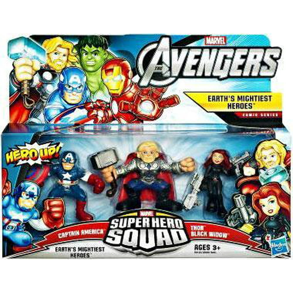 Marvel Avengers Super Hero Squad Earth's Mightiest Heroes Figure 3Pack