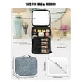 thumbnail image 2 of Bolsa de maquillaje Relavel Travel con espejo LED impermeable, color azul, 2 of 9