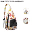 thumbnail image 4 of Cake & Donut Sling Backpack – Delicious Dessert Design Shoulder Bag, Fashionable Water-Resistant Daypack, 4 of 4