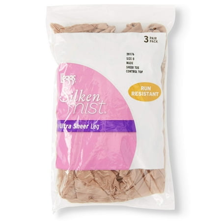 

L eggs Women s Silken Mist Ultra Sheer Control Top Pantyhose 3 Pack