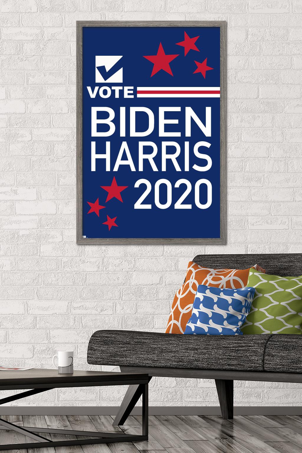 Trends International Vote - Biden/Harris 2020 Wall Poster 24.25" x 35.75" x .75" Barnwood Framed Version