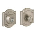 thumbnail image 2 of Baldwin 380 Arched Single Cylinder Deadbolt Featuring SmartKey in Lifetime Polished Brass, 2 of 3