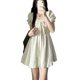 thumbnail image 1 of Vestido corto casual,Vestido corto Cuello cuadrado Cuello cuadrado Vestido corto Manga abullonada Vestido corto Diseño a prueba de futuro, 1 of 8