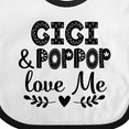 thumbnail image 4 of Inktastic Gigi and Poppop Love Me Boys or Girls Baby Bib, 4 of 4