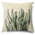 thumbnail image 1 of Funda de almohada decorativa de lino de estilo Simple, funda de cojín de hoja verde, decoración del hogar, sala de estar, sofá, 60x60, 50x50, 45x45, 1 of 4