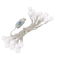 thumbnail image 1 of Cadena de Luces de Bola Cadena de Lámpara LED de Colores Alimentada por USB con Control Remoto 8 Modos Luces de Cadena de Hadas Esféricas Decorativas Impermeables para Boda de, 1 of 8
