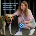 thumbnail image 2 of YIXIGGC Retractable Dog Leash Upgraded Rechargeable with LED Light, One-Hand Brake and Unlock Tangle Free Pet Leashes 16ft/5m Nylon Tape for up to 88lbs Small Medium Large Dogs DYF329-2261, 2 of 7