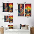 thumbnail image 4 of Designart "Visionary Rainbow Mystery Landscapes I" Abstract Landscape Wall Art Set Of 2 - Modern Multicolor Gallery Wall Set For Home Decor, 4 of 6