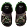 thumbnail image 6 of Monster Jam Boys Grave Digger Slip-On Clogs with Back Strap (Toddler), Green, Size: 11-12, 6 of 7