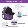 thumbnail image 4 of Space Cosmos Nebula Students Backpack Galaxy Celestial Design, Durable and Adjustable Strap School Bag for Students, 4 of 5