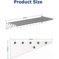thumbnail image 1 of GloryStar Kitchen Storage Rack and Organization, Stainless Steel Metal Wall Shelf with 10 S Hooks, 1 of 7