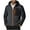 Gray, variant on Men's Solid Color Outdoor Jacket with Zipper Pockets & Fleece Lining - Windproof & Water-Resistant, Insulated for Cold Weather Great for Adventures