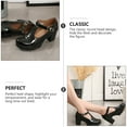 thumbnail image 3 of Hemoton  Clear Marten Chunky Heel Round Toe Shoes Women High-heeled Woman, 3 of 8