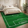 thumbnail image 3 of ODIKA 8'x10' Washable Area Rug Football Pitch Featuring Penalty Areas Net Durable Field Interactive for King Size Bedroom Under Bed, Master Suite, Non-Shedding, Easy Care, 3 of 7