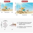thumbnail image 3 of FREEAMG Sunshine Beach Starfish Shell 1000 Piece Jigsaw Puzzle, Wall Artwork Puzzle Games for Adults Teens 29.5" L X 19.7" W, 3 of 7