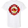 thumbnail image 3 of Inktastic Maltese Cross Firefighter T-Shirt, 3 of 5