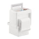 thumbnail image 4 of Conector de pared Ethernet Keystone Sincero RJ45 Cat5e Punch Down UTP 45 grados blanco paquete de 10, 4 of 5