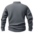 thumbnail image 5 of Men's Crewneck Sweatshirt - Long Sleeve Pullover for Casual & Athletic Wear Grey XXXL, 5 of 5