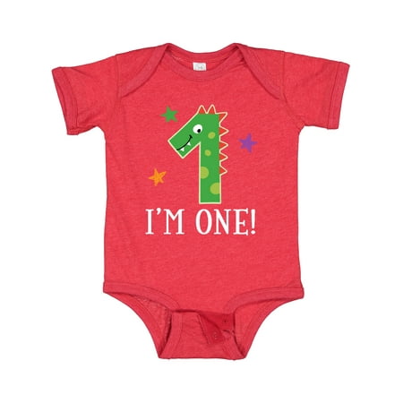 

Inktastic 1st Birthday Dinosaur Party Gift Baby Boy or Baby Girl Bodysuit