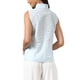 thumbnail image 3 of INSPIRAR CHIC Blusas de Ojal para Mujeres 2026 Verano Hueco Crochet Floral Bordado Sin Mangas Top de Tanque XL Azul Claro, 3 of 6