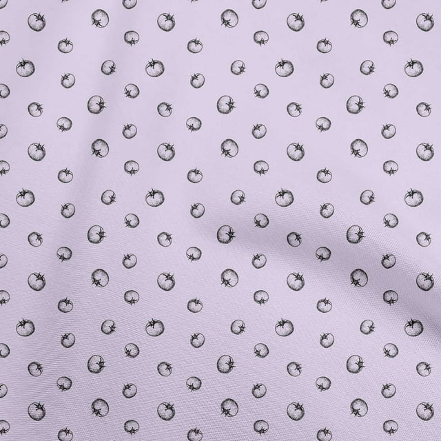 oneOone Polyester Spandex Mauve Fabric Fruits Sewing Craft Projects Fabric Prints By Yard 56 Inch Wide