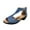 Blue, variant on Utoimkio Wedge Sandals for Women Dressy Summer Ladies Shoes Open Toe Sandals Solid Color Casual Women's Sandals
