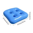 thumbnail image 3 of Eolstice Inflatable Pool Drink Tray, Cup Holder Floating Beverage Caddy, Snack Storage, Thickened PVC Pool Bar, For Swimming Pool Beach Hot Tub Outdoor Party, 3 of 6