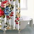 thumbnail image 5 of Waterproof Pioneer Shower Curtain 84x72 Inch Polyester Unique Colorful Floral Shower Curtain for Bathroom Hotel Home Decor with 12 Plastic Hooks, 5 of 5