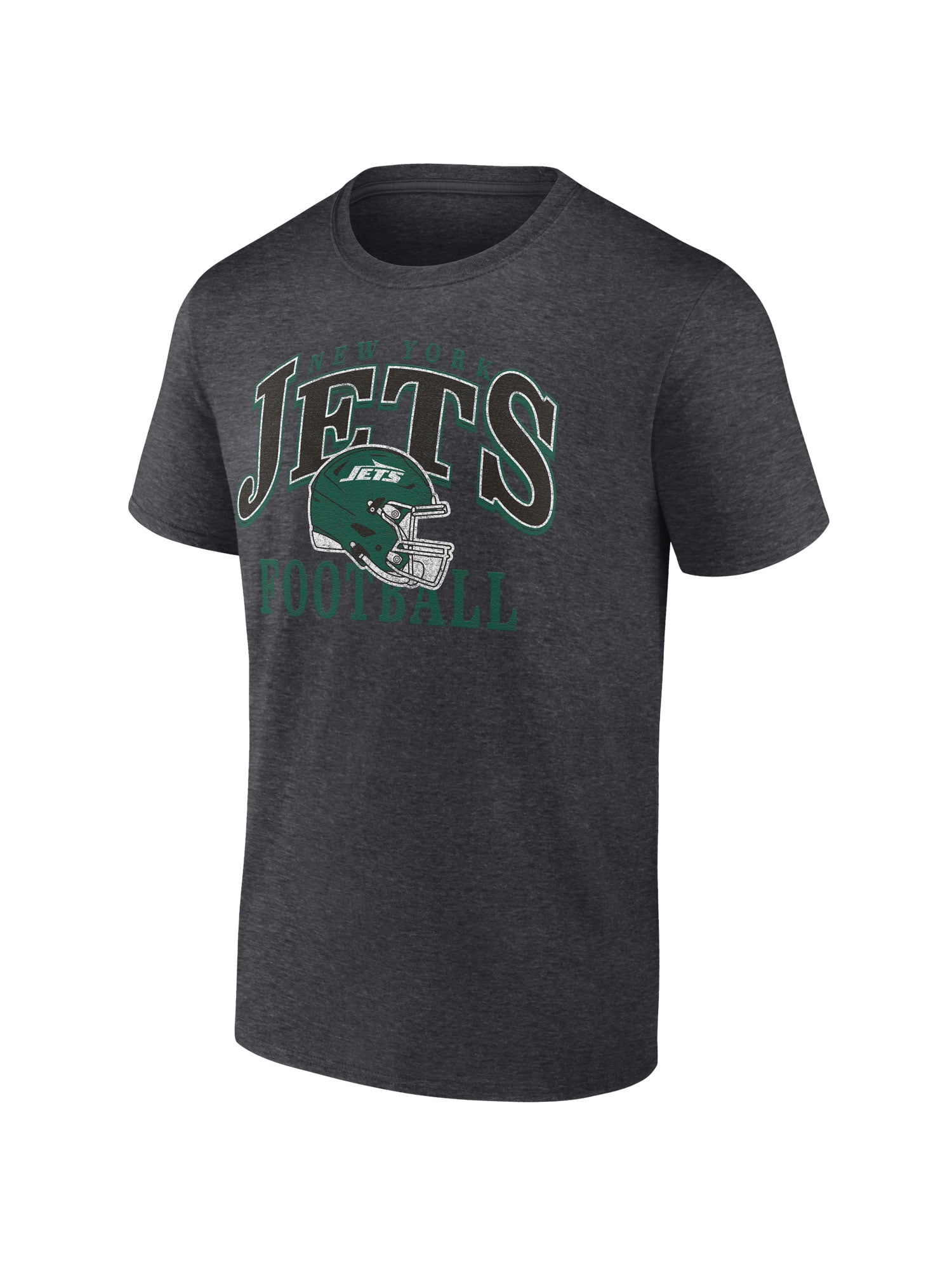 NFL New York Jets Men's Cotton Charcoal Heather Short Sleeve T-Shirt