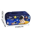 thumbnail image 3 of Pencil Case Large Capacity Stationery Organizer, Multi Compartment Pen Pouch Durable Storage Bag, Portable Pencil Box for School Office Students Daily Use, 3 of 6