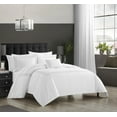thumbnail image 2 of Chic Home Miliani 4-Piece Solid Color Cotton Comforter Set, Queen, Grey, 2 of 6