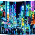 thumbnail image 1 of Tapiz para colgar en la pared, Japanese City Night, Shinjuku, Tokio, 1 of 2