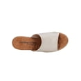 thumbnail image 3 of Walking Cradles Adele Women Wedge Slide Sandal In Ivory Nappa Leather, 3 of 6