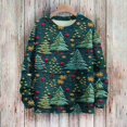 thumbnail image 5 of Women's Long Sleeve Christmas Pullover 3 D Christmas Printed Pullover Sweatshirt, 5 of 7
