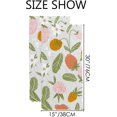 thumbnail image 3 of GZHJMY Fingertip Hand Towels, 2 Pack Pcs Strawberry and Flowers Leaves Absorbent Face Bath Towels for Bathroom Kitchen, 30"x15", 3 of 6