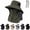 D, variant on UV Protection Bucket Hat UPF 50+, 361 Safari Hat with Full Face & Neck Coverage, Sun Protection Performance Shield Hat(B)