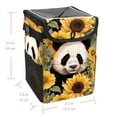 thumbnail image 5 of Panda Sunflower Mini Trash Can Car Trash Bin Trash Can for Car - Foldable, with Lid, Leak-Proof, Hanging Storage Bag, 5 of 6