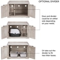 thumbnail image 3 of Unipaws Cat Litter Box Enclosure Furniture, Hidden Litter Box Cover Washroom, Dog Proof Cabinet for Large Cat, Weathered Gray, 3 of 7