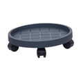 thumbnail image 3 of Almencla Plant Stand with Wheel Flower Pot Mover Breathable Base Silent Round Flower Cart Dia 36 cm, 3 of 8