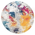 thumbnail image 2 of World Rug Gallery Abstract Contemporary Multi 6'6" Round Rug, 2 of 7
