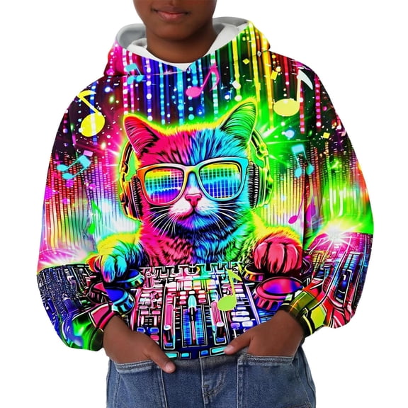 Toddler Boys Hoodies 3D Graphic Print Pullover For Kids Children Top Sweatshirts Casual Fashion Clothes Size 1-2T