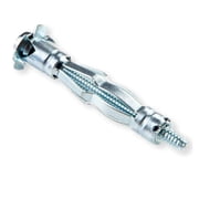 (5 pack) Hillman Hollow Wall Mult-Material Anchor Screws, 3/16 Short, Steel, Zinc, Corrosion Resistant, 70 lbs, Silver, 2 sets