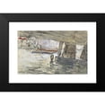 thumbnail image 2 of Adolf le Comte 24x17 Black Modern Framed Museum Art Print Titled - Face Under a Railway Viaduct in Amsterdam (1920), 2 of 5