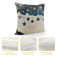 thumbnail image 4 of Creowell 4th of July Throw Pillow Covers, God Bless America Freedom Summer Farmhouse Holiday Independence Memorial Day Cushion Case for Home Sofa Couch Decoration White, 4 of 5