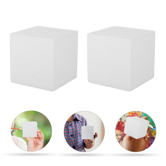 Omeite 3 inch polystyrene high density foam DIY small cube building block model 20pcs